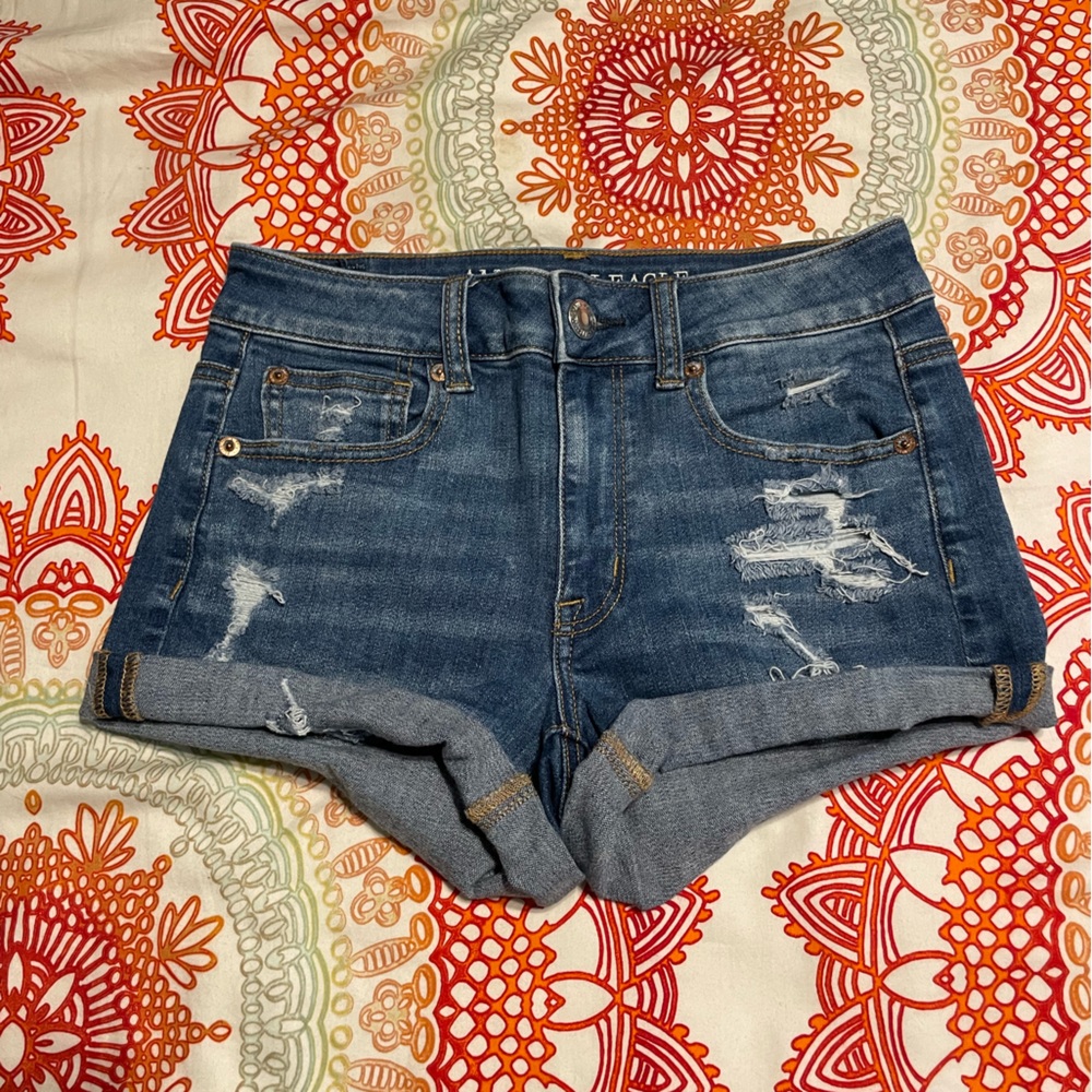 American Eagle high rise shorts 4
